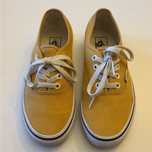 Very nice Mustard Yellow Vans size 7 preowned nice skateboard shoes sneakers